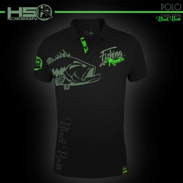 POLO FISHING MANIA BLACK BASS HOTSPOT DESIGNE