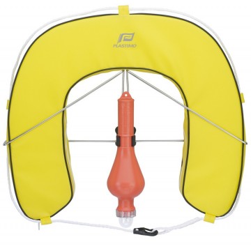 PLASTIMO HORSESHOE BUOY WITH REMOVABLE COVER