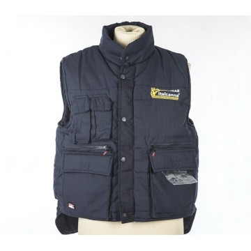 ITALCANNA gilet imbottito senza maniche ricamato Italcanna canne da pesca