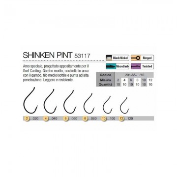 TRABUCCO AMI SHINKEN HOOKS PINT - N.2 TRABUCCO