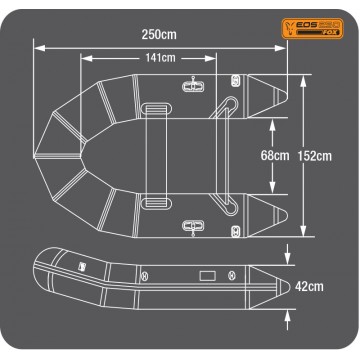 FOX eos 250 boat slat floor Fox articoli per la pesca