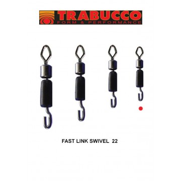 Trabucco fast link swivel size 22 - 10buste x 6pz. TRABUCCO