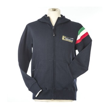 ITALCANNA felpa tricolor con cappuccio Italcanna canne da pesca