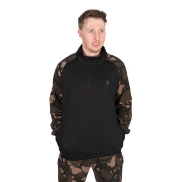 Fox LW Black/Camo QTR Zip - Taglia S Fox articoli per la pesca
