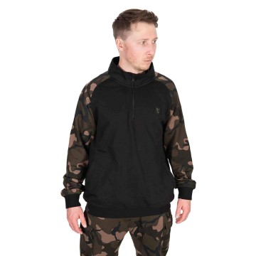 Fox LW Black/Camo QTR Zip - Taglia S Fox articoli per la pesca