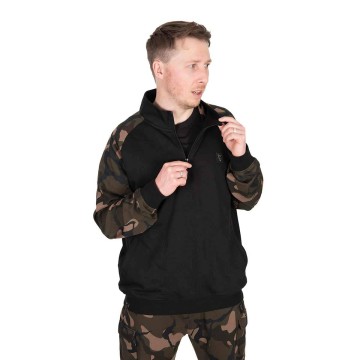 Fox LW Black/Camo QTR Zip - Taglia S Fox articoli per la pesca