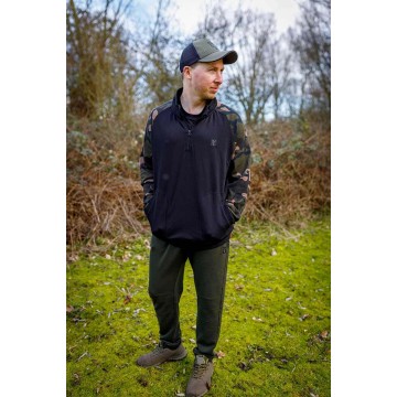 Fox LW Black/Camo QTR Zip - Taglia S Fox articoli per la pesca