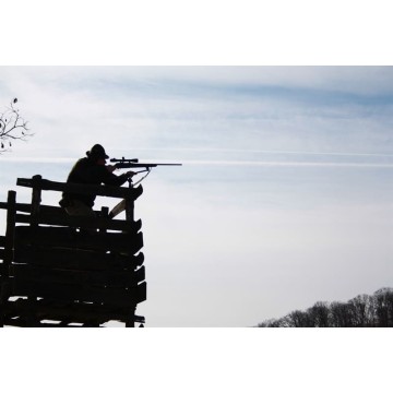 Target da altana nero - Articolo da caccia Meccanica Vadese tripodi da pesca