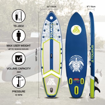Tavola SUP gonfiabile 10'6" Blu
