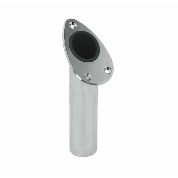 PORTACANNA da incasso in acciaio inox 316 rinforzato Tipo lusso 45° Italcanna Italcanna canne da pesca