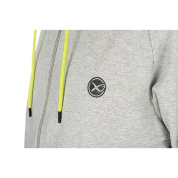 Matrix Black Edition Full Zip Hoody (Marl Grey/Lime) Matrix articoli da pesca in mare