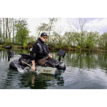 Battle Boat Set Black cat - Belly boat + Motore BC 2400 Black cat fishing