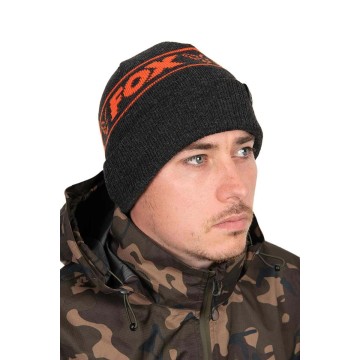 FOX collection beanie hat - black & orange Fox articoli per la pesca