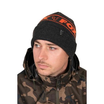 FOX collection beanie hat - black & orange Fox articoli per la pesca