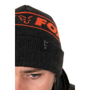 FOX collection beanie hat - black & orange Fox articoli per la pesca