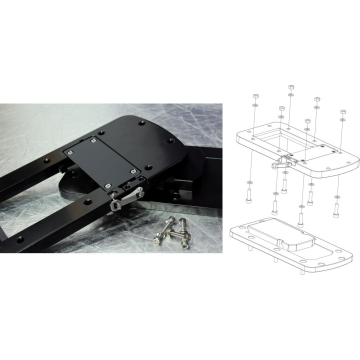 RHINO Piastra a sgancio rapido BLX 65 BMR Rhino motors