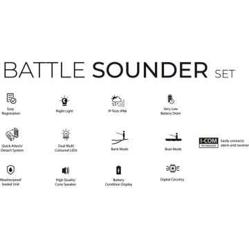 BLACK CAT Battle Sounder Set 2+1 Black cat fishing