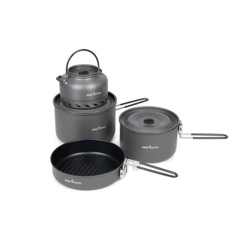 Fox Cookware 4 Piece Deluxe Cook Set Fox articoli per la pesca