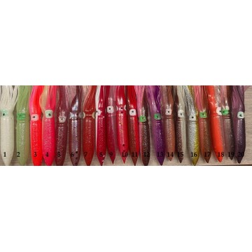 Totani per palamiti 30 cm - VARIE COLORAZIONI - 20 pz